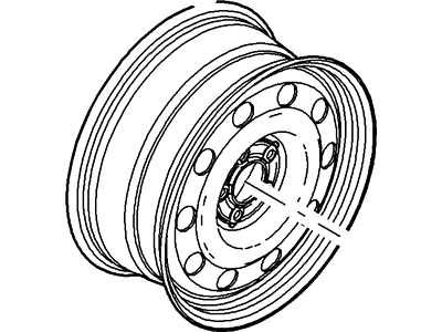 Ford 7W7Z-1007-C Wheel Assembly