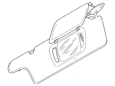 Ford 1R3Z-6304104-AAC Sun Visor Assembly