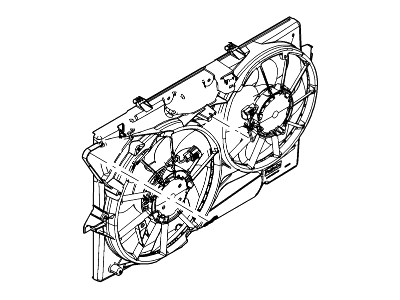 Ford DG1Z-8C607-A Motor And Fan Assembly - Engine Cooling