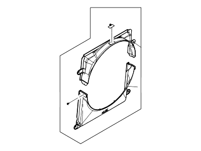 Ford 1L2Z-8146-BG Shroud - Radiator Fan