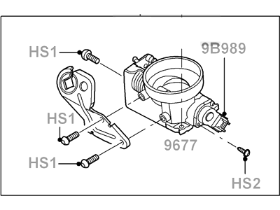 2001 Ford Escape Throttle Body - 2L8Z-9E926-BB