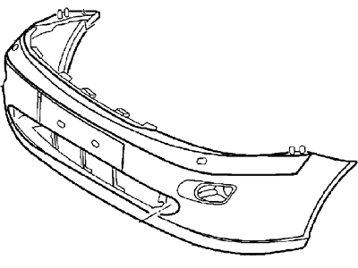 2002 Ford Focus Bumper - 1S4Z-17D957-BAA