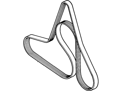 Lincoln Mark VII Drive Belt - D9PZ-8620-F