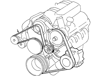 1997 Ford Windstar Serpentine Belt - F68Z-8620-AA