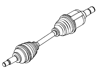 Ford 6S4Z-3B437-AA Front Axle Shaft