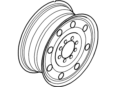 2004 Ford F53 Stripped Chassis Spare Wheel - 4C3Z-1007-BA