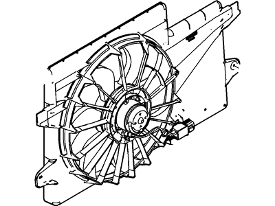 Ford 8S4Z-8C607-A Motor And Fan Assy - Engine Cooling