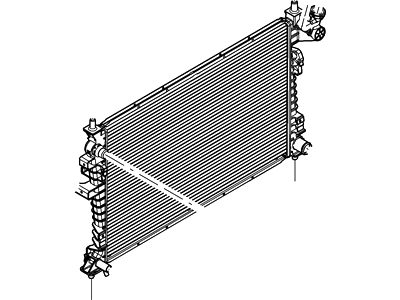 Ford 8S4Z-8005-A Radiator Assembly