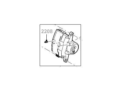 Ford 6E5Z-2V120-CRM Brake Caliper Assembly-Less Pads