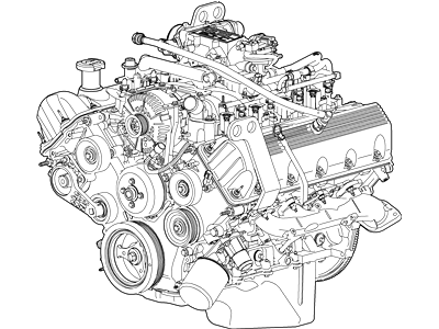 Ford 9L3Z-6007-BA Engine Assembly