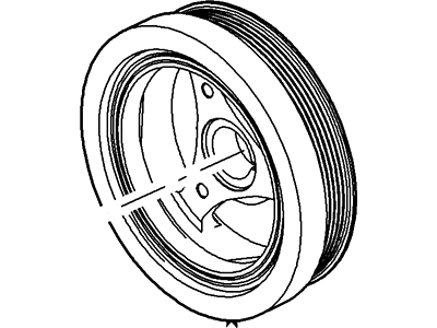 2010 Mercury Grand Marquis Crankshaft Pulley - 1W7Z-6312-A