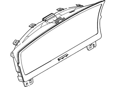 Ford AA5Z-10890-A Mask - Fuel And Temperature Gauge