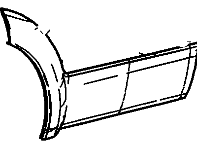 Ford Taurus X Door Moldings - 8F9Z-7425556-CAPTM