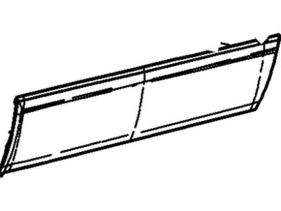 2008 Ford Taurus X Door Moldings - 8F9Z-7420879-CAPTM