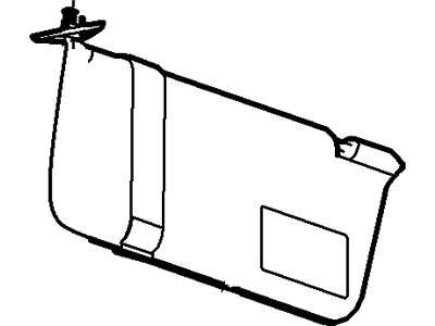 Ford 7L5Z-1004104-AB Sun Visor Assembly