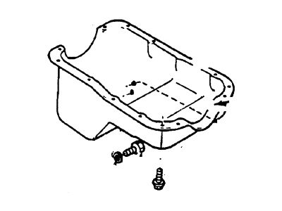 1992 Mercury Sable Oil Pan - F4DZ-6675-A