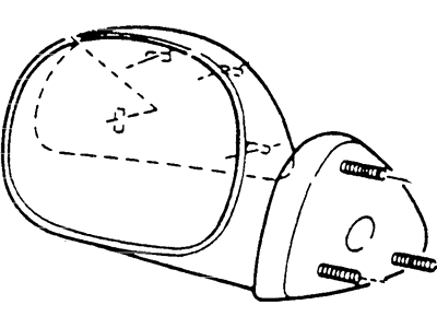 Ford 1L3Z-17682-BAB Mirror Assembly - Rear View Outer