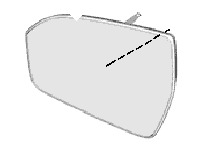 Ford EJ7Z-17K707-E Glass Assembly - Rear View Outer Mirror