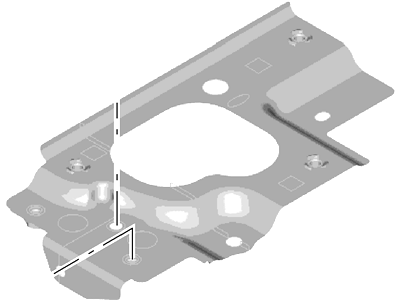Ford AE8Z-10732-A Support - Battery Tray