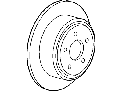 2005 Ford Explorer Sport Trac Brake Disc - 3L2Z-2C026-AA