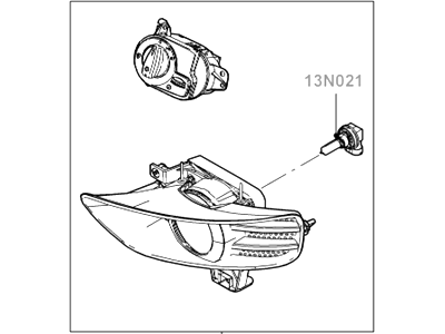 Ford 5S4Z-15200-AA Lamp Assembly - Fog - Front