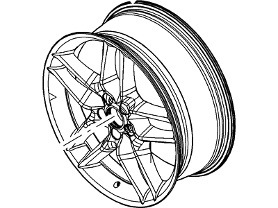 2009 Lincoln MKS Spare Wheel - 9A5Z-1007-B