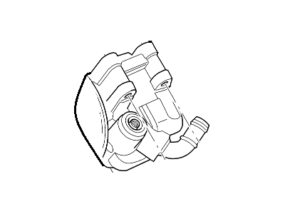 Mercury Power Steering Pump - 7L2Z-3A674-B