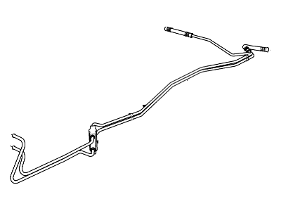 2003 Ford Mustang Automatic Transmission Oil Cooler Line - 3R3Z-7R081-AE