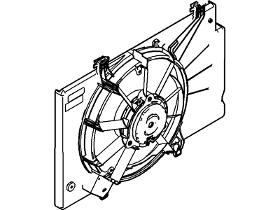 Ford BE8Z-8C607-B Motor And Fan Assembly - Engine Cooling