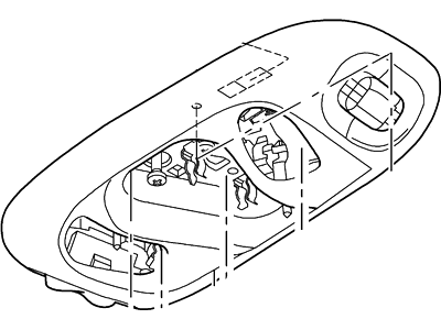 1997 Ford Expedition Dome Light - XF2Z13776AAD