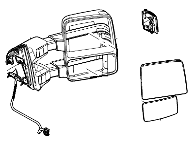 Ford 7C3Z-17683-EC Mirror Assembly - Rear View Outer