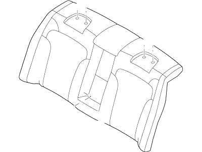 Ford DA5Z-5466600-AA Rear Seat Back Cover Assembly