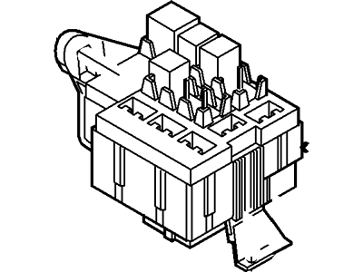 Ford 2C5Z-14A068-BA Fuse Box Assembly