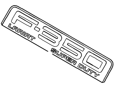 Ford F-350 Super Duty Emblem - 8C3Z-16720-H