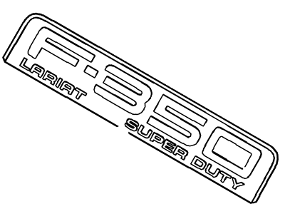 2008 Ford F-350 Super Duty Emblem - 8C3Z-16720-H