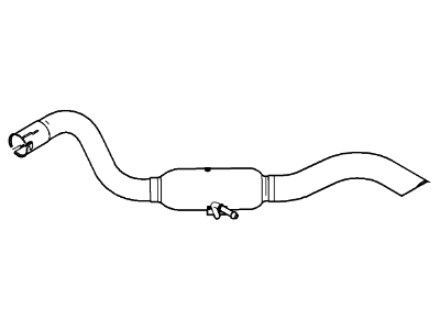 2007 Ford Explorer Sport Trac Exhaust Pipe - 7A2Z-5A212-A