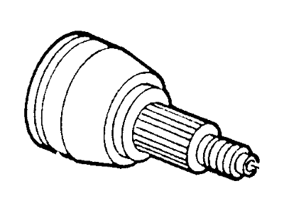 Ford E8OY-3B413-B Joint And Stub Shaft Assembly