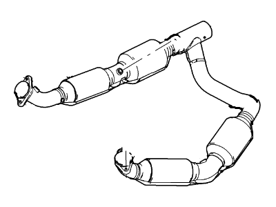 2005 Ford E-350/E-350 Super Duty Catalytic Converter - 5C2Z-5F250-EA