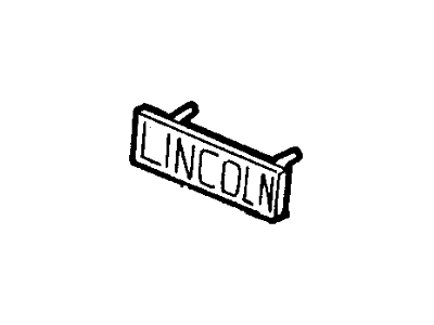 Lincoln Town Car Emblem - F7VZ8A223BA