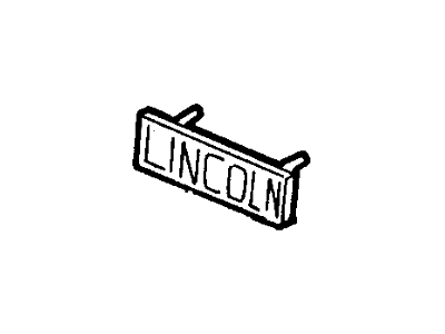 1997 Lincoln Town Car Emblem - F7VZ8A223BA