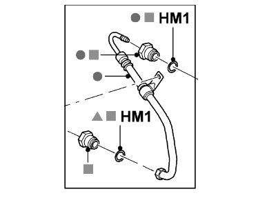 2002 Ford Explorer Sport Trac Power Steering Hose - 5L2Z-3A719-A