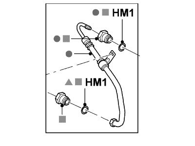 2004 Ford Explorer Sport Trac Power Steering Hose - 5L2Z-3A719-A