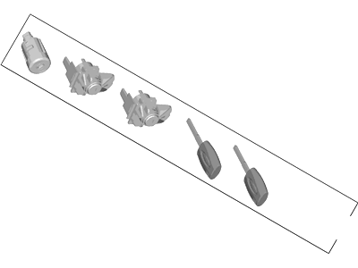 Ford DT1Z-6122050-C Lockset - Complete Vehicle