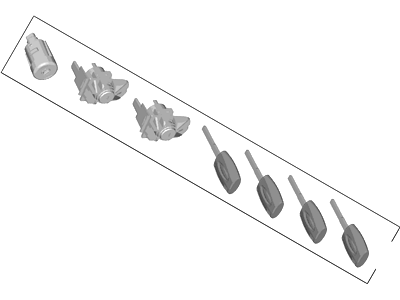 Ford DT1Z-6122050-BJ Lockset - Complete Vehicle
