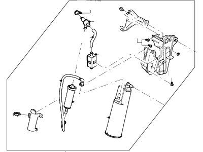 Ford 4G7Z-9D653-CA Cannister - Fuel Vapour Store