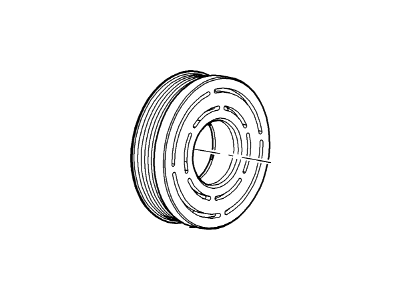 Ford E-350/E-350 Super Duty A/C Idler Pulley - 5C2Z-19D784-DA