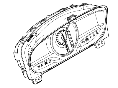 2014 Ford Edge Speedometer - ET4Z-10849-CA