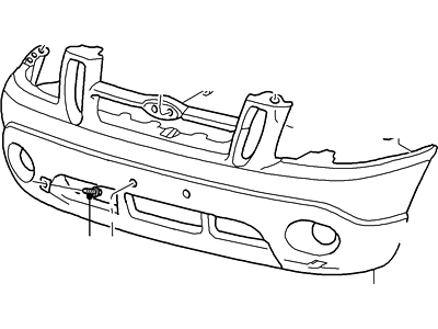 2002 Ford Explorer Sport Trac Bumper - 1L5Z-17D957-GAA