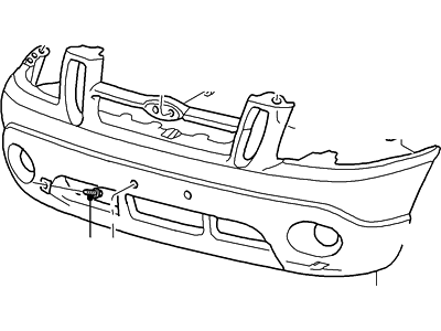 2003 Ford Explorer Sport Trac Bumper - 1L5Z-17D957-GAA