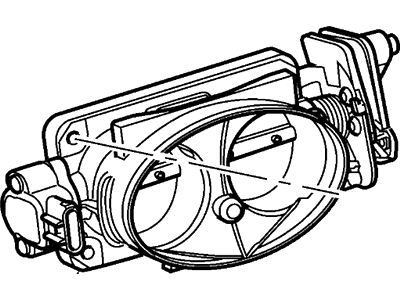 Ford F8AZ-9E926-AA Body Assembly - Carburettor Throttle